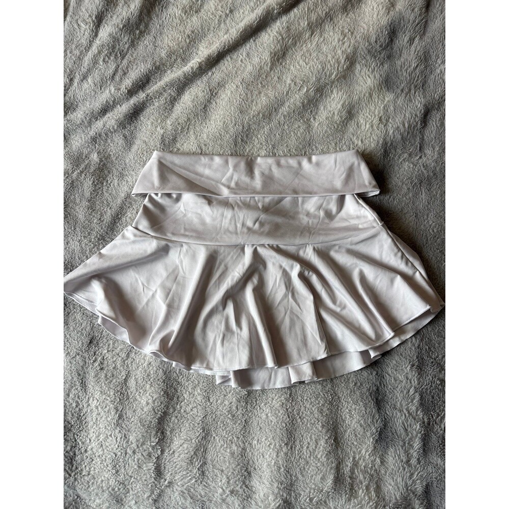 Forever21 White Tennis Skirt Athletic Mini Skirt Size L